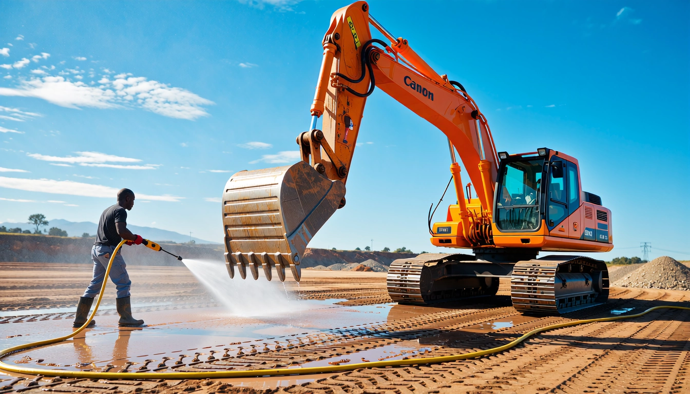 Heavy machinery cleaning